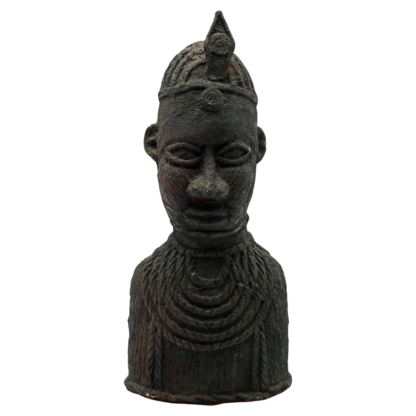 Benin-Style African Bust Sculpture