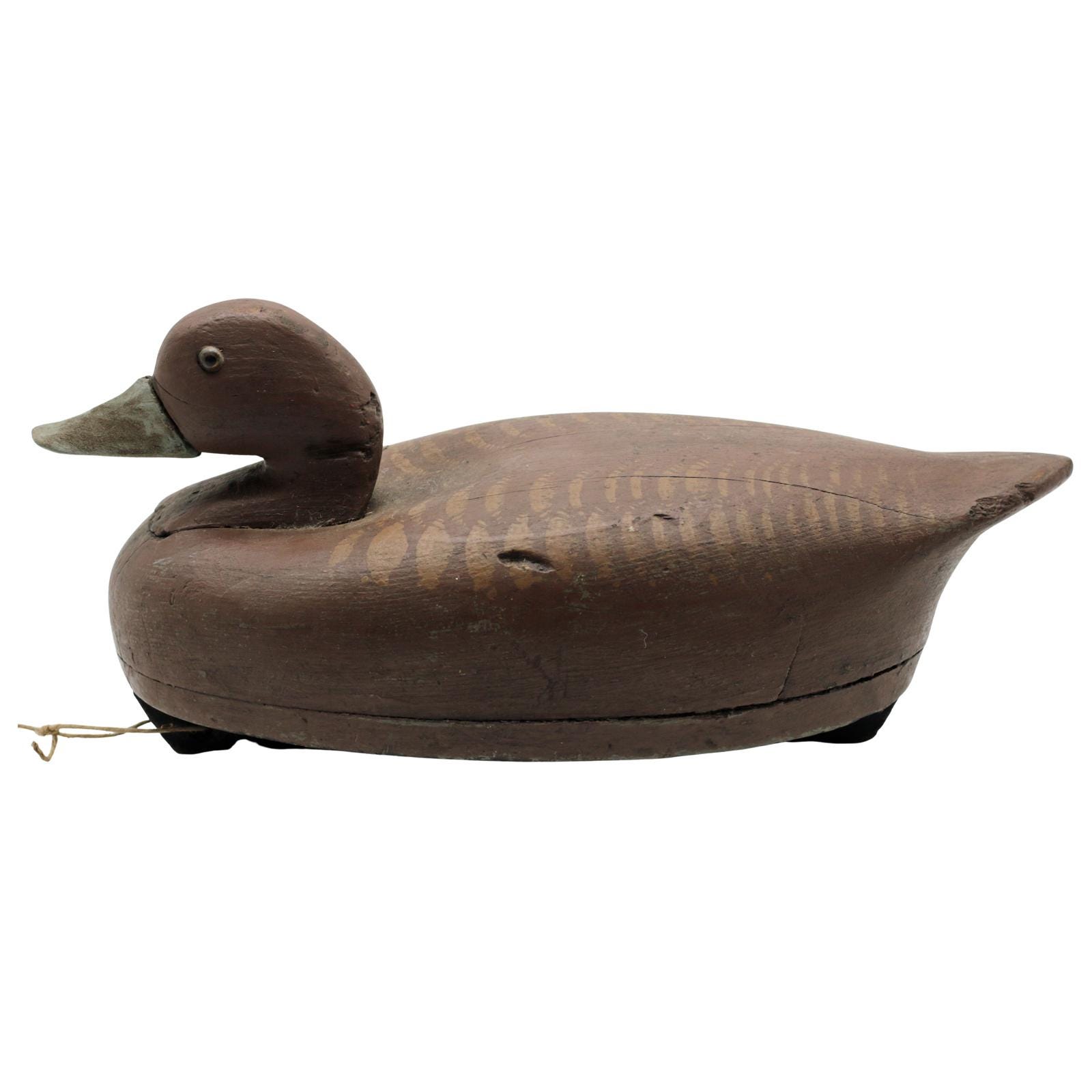 Vintage Wildfowler Hand Carved Widgeon Decoy c.1955