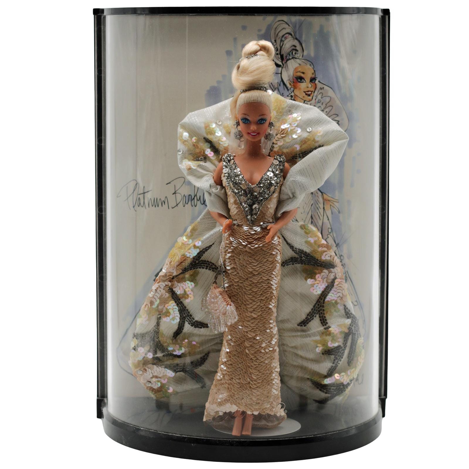 Platinum Barbie by Bob Mackie – Collector Edition in Original Display Case